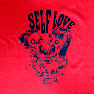 T-shirt rouge Self Love