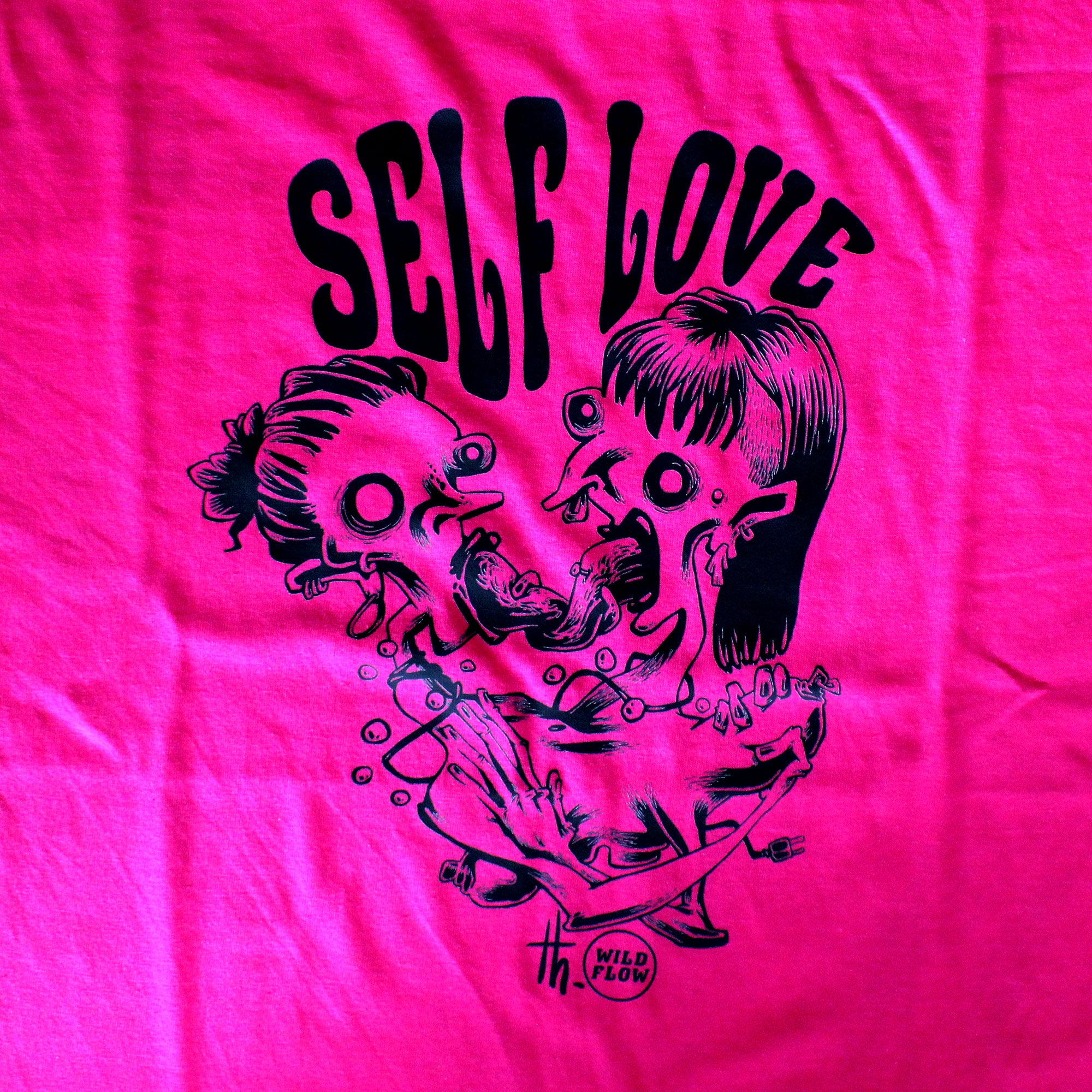 T-shirt rose Self Love