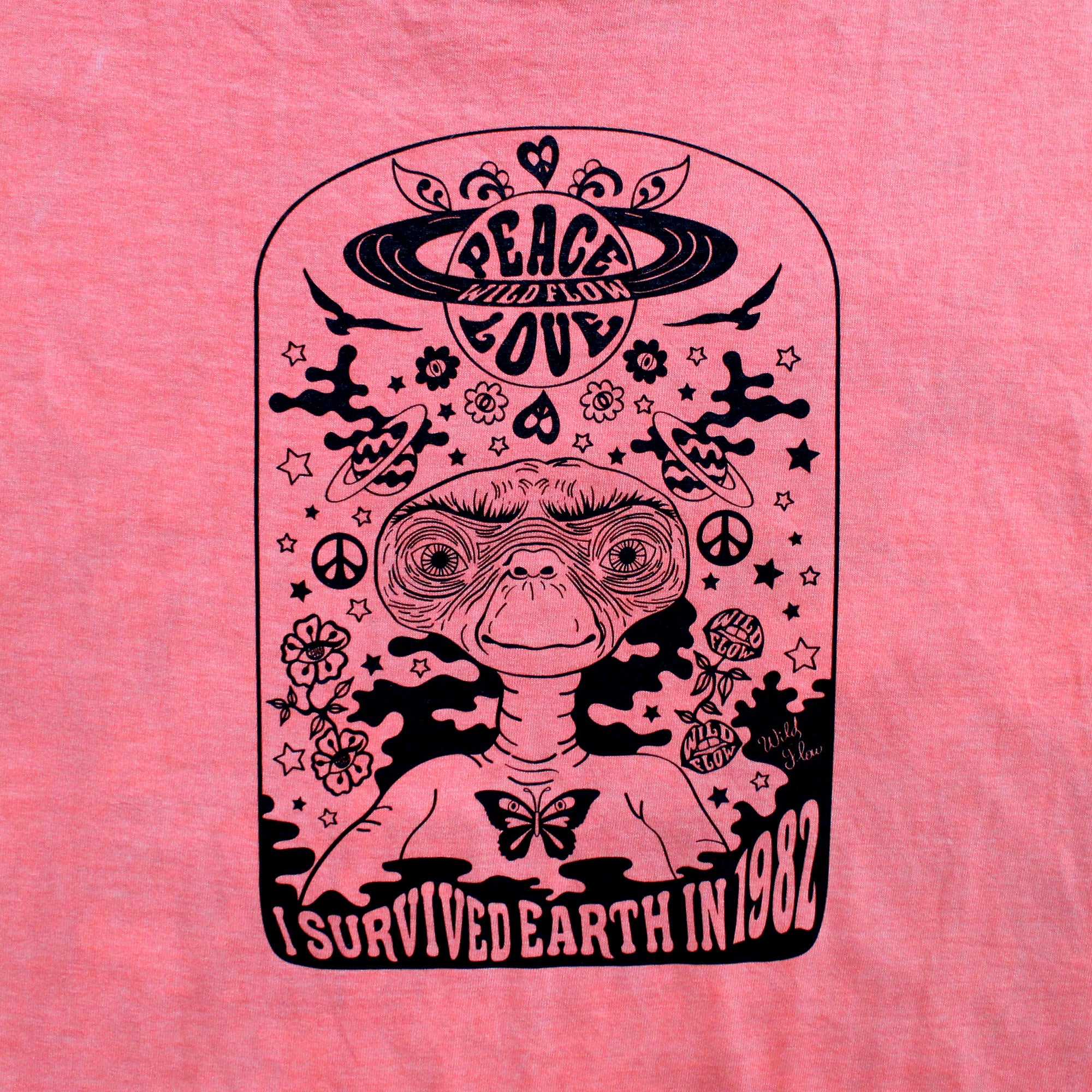 T-shirt rose flamingo E.T
