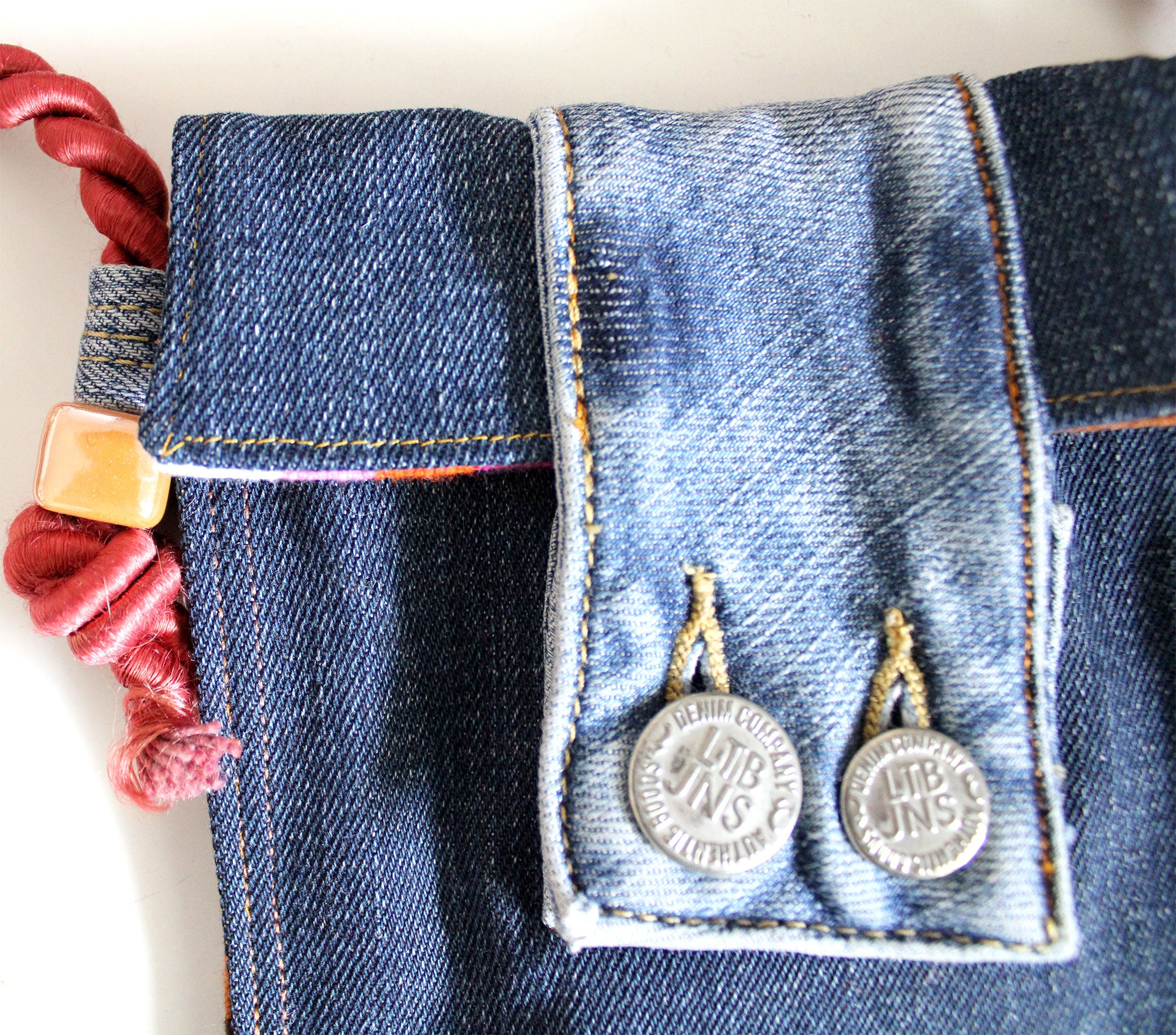 Pochette en jeans 2 Buttons
