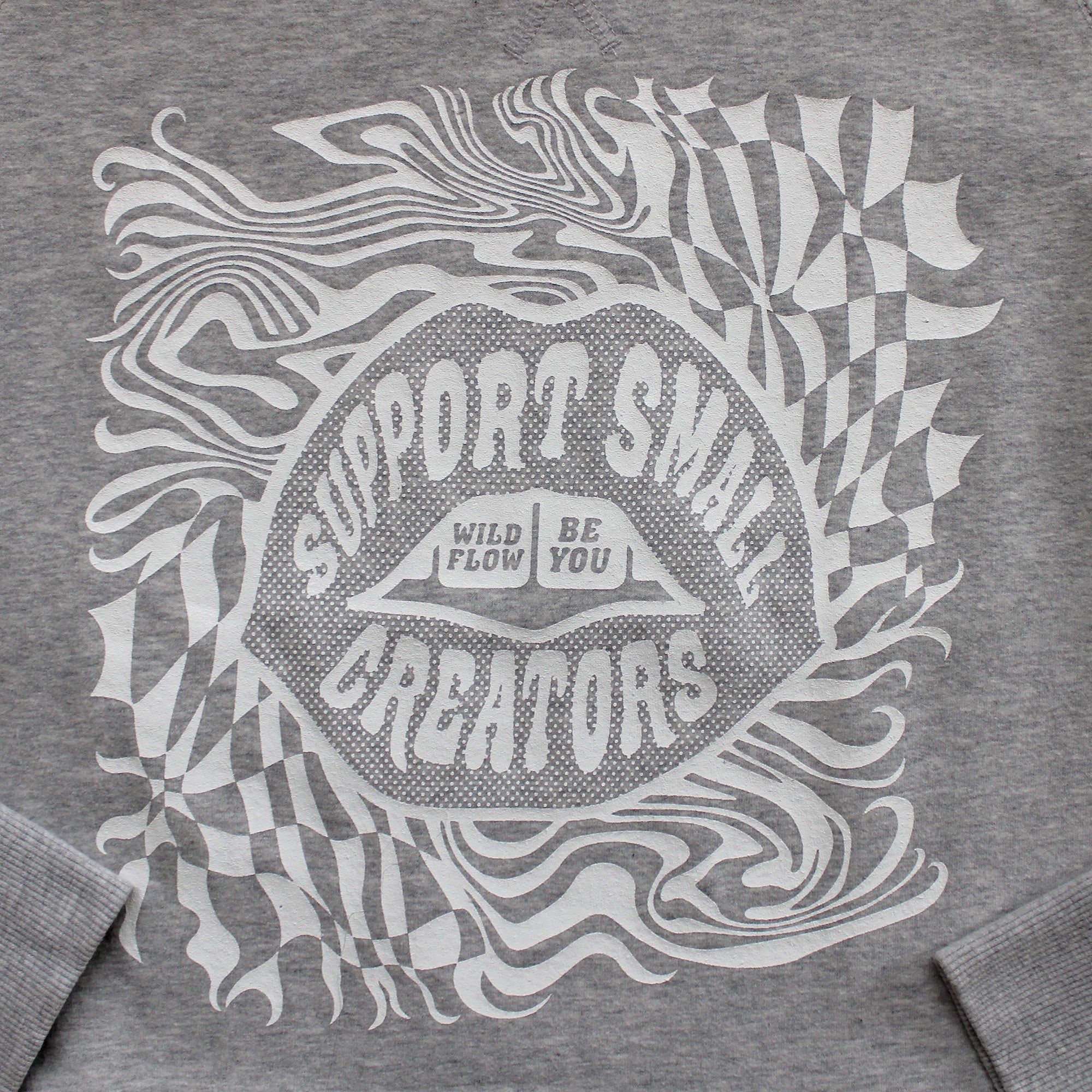 Sweat gris chiné Support Small Creators