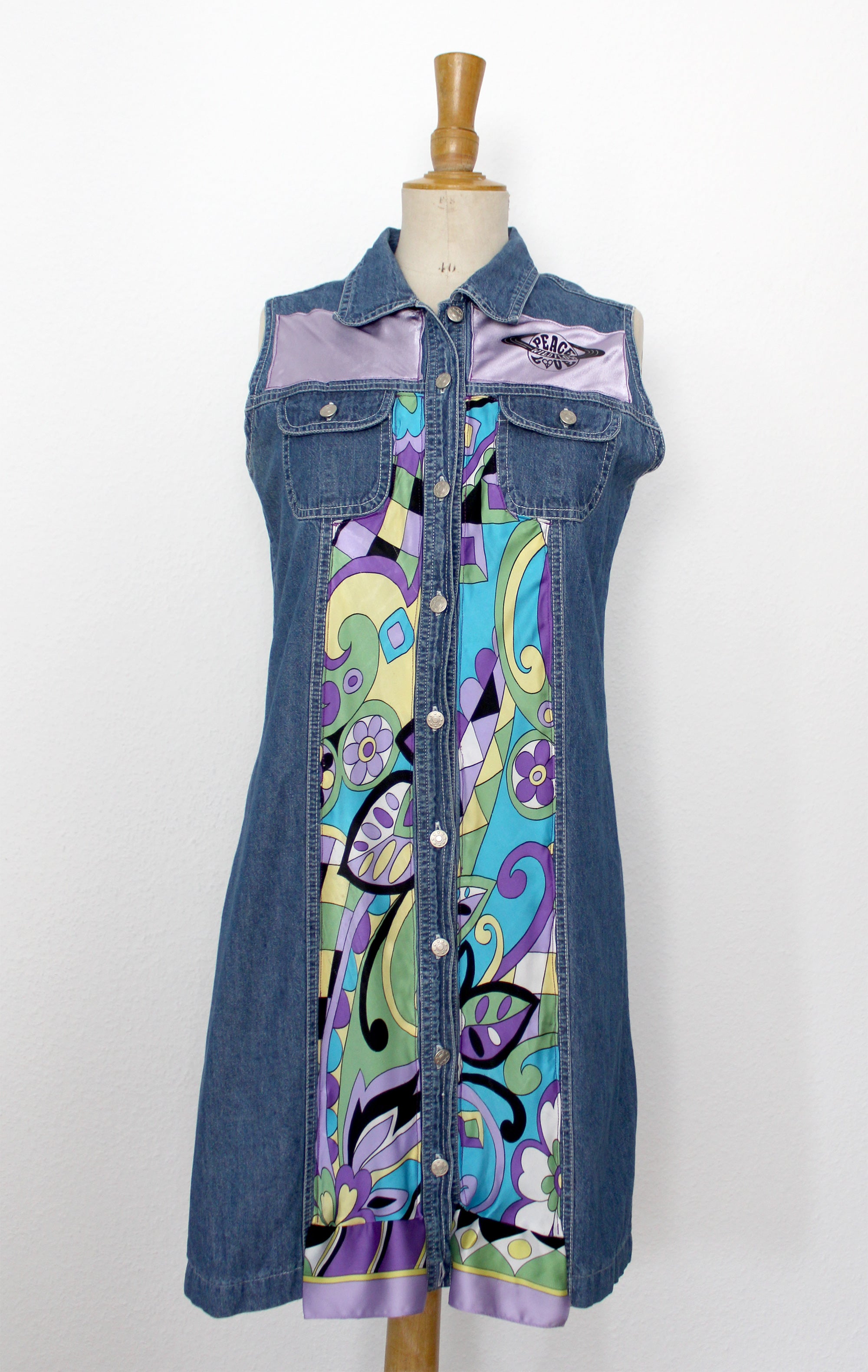 Robe chemise en jeans Peace & Love