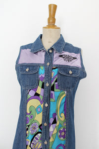 Robe chemise en jeans Peace & Love