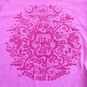 T-shirt rose Eco Psyche rose