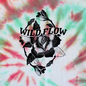 T-shirt tie & dye Vulva Flower