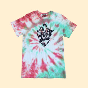 T-shirt tie & dye Vulva Flower